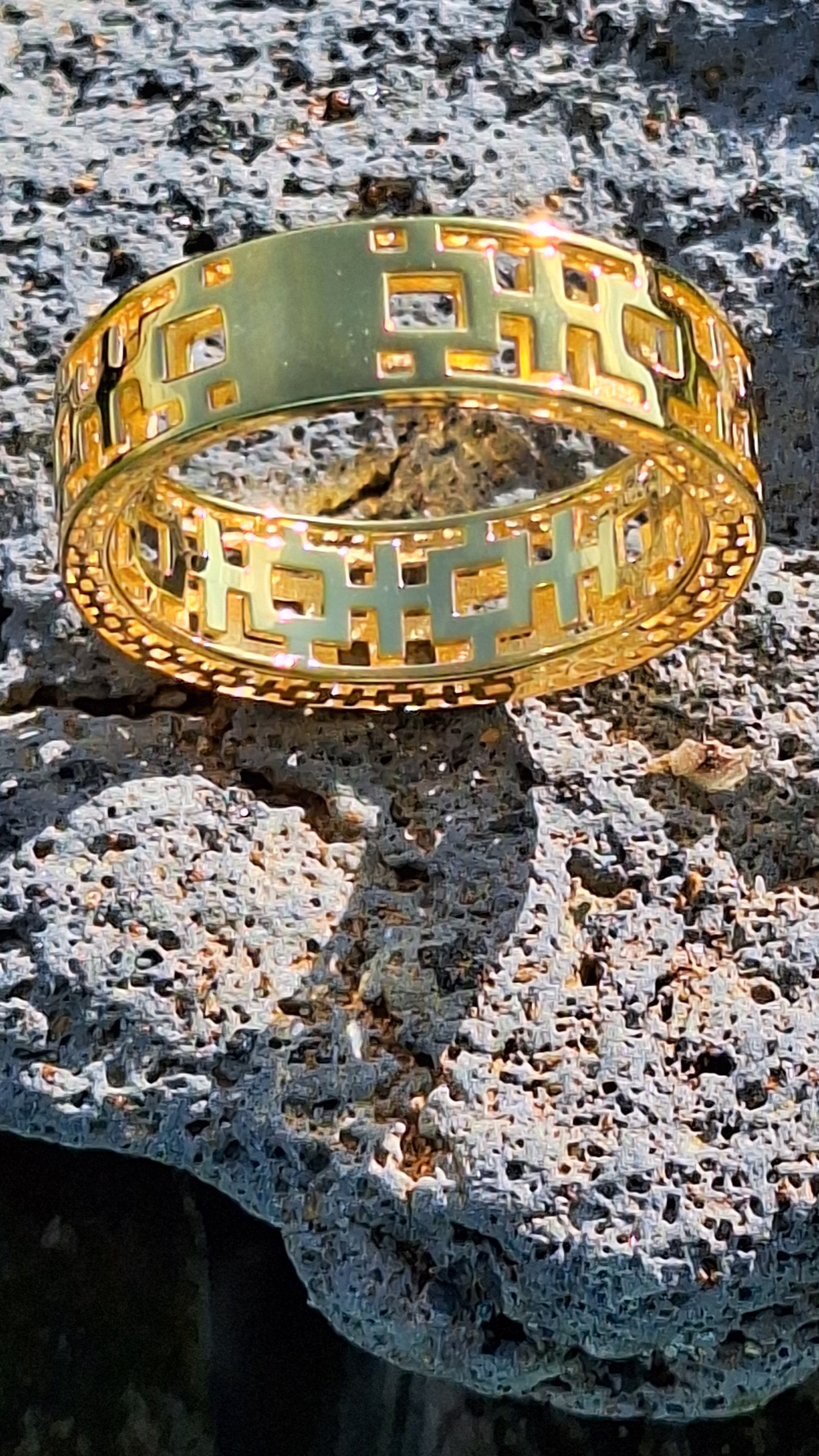 Bague Brann en argent 925 doré