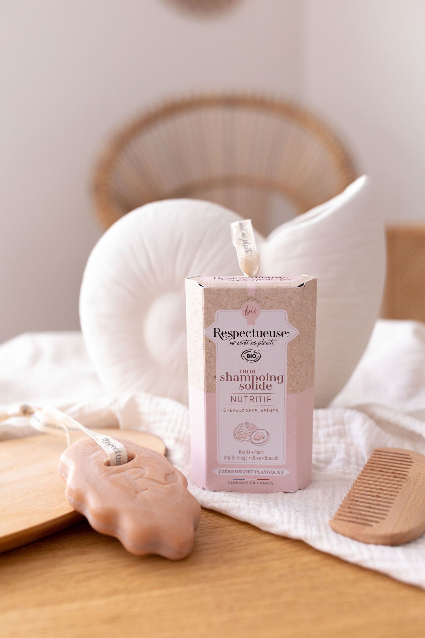 Shampoing solide NUTRITIF bio - cheveux secs - zéro déchet