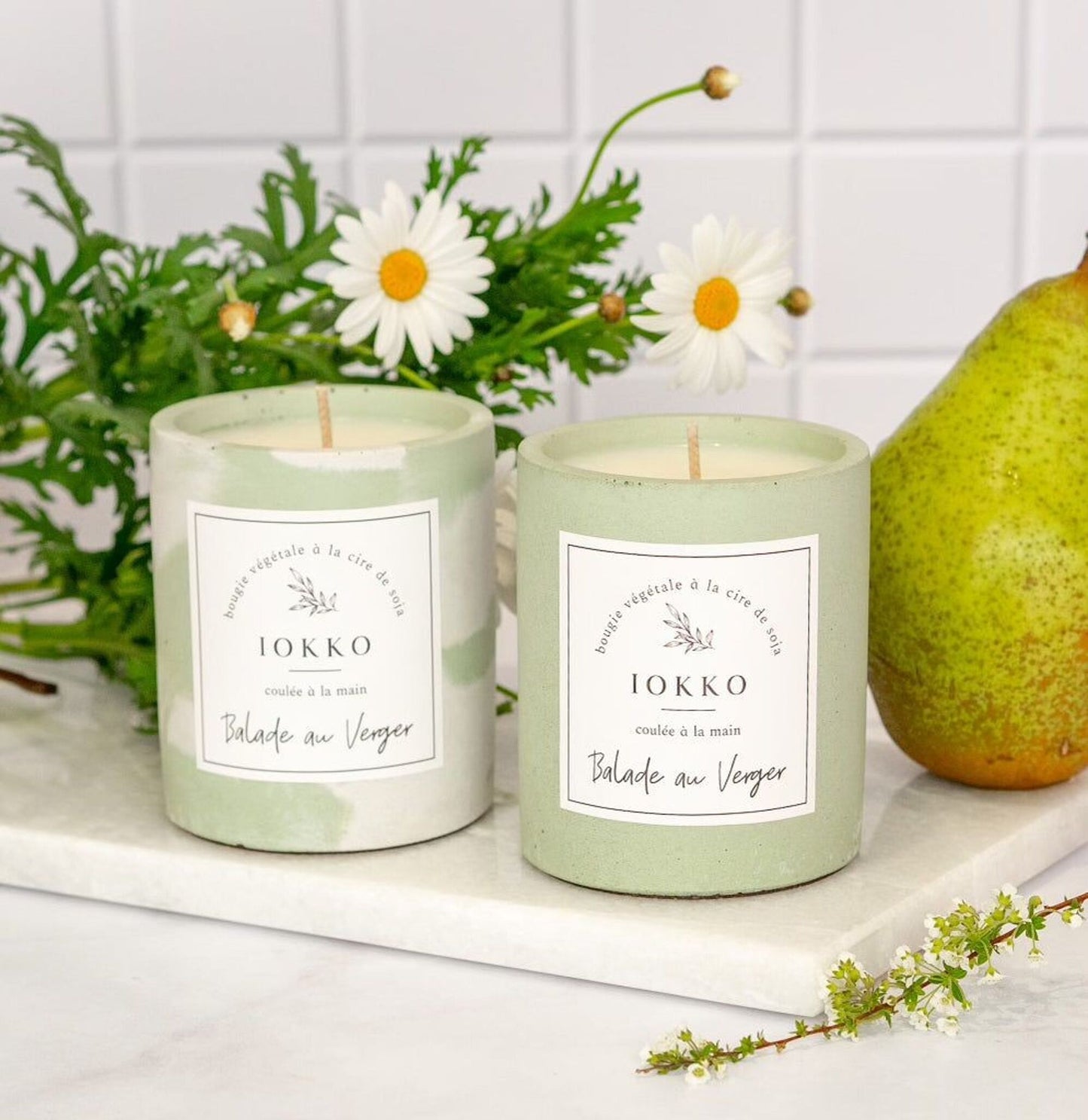 Bougie Parfumée Naturelle Balade Au Verger (marque IOKKO)