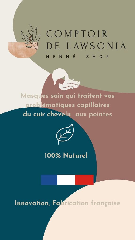 Masque Reboot - Poudre de Plantes ayurvédiques COMPTOIR DE COMPTOIR DE LAWSONIA