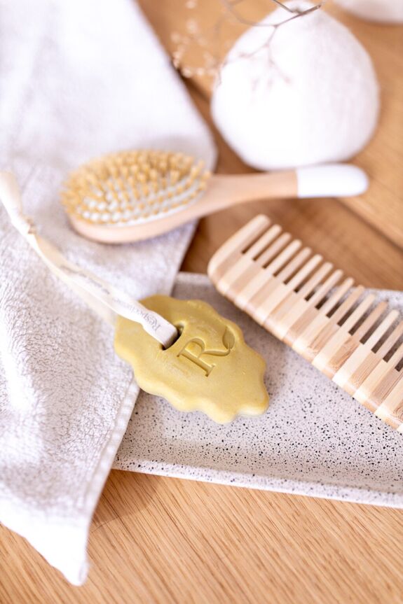 Shampoing solide ÉCLAT & PROTECTION bio - cheveux colorés ou ternes - zéro déchet