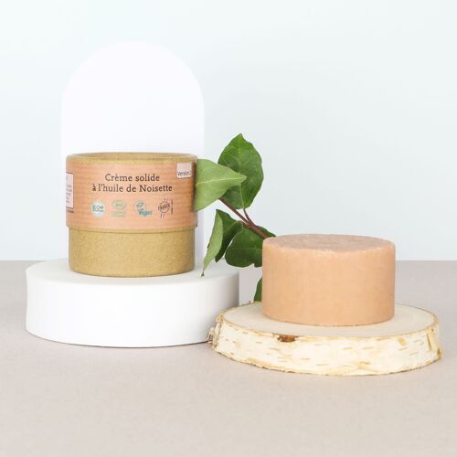 Crème solide à l'huile de noisette de la marque Comme Avant