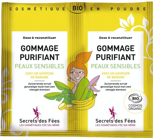 Gommage Purifiant visage en poudre Secrets Des Fées (lot de 2 masques)