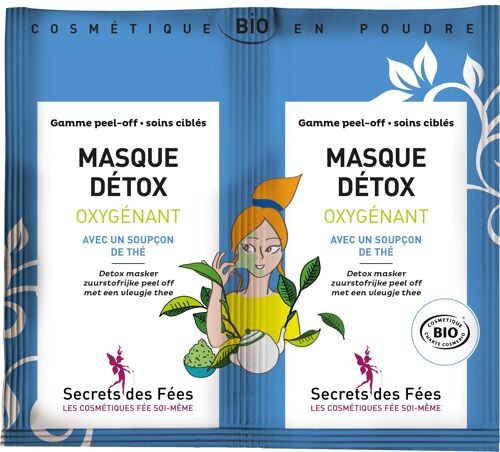 Masque visage Peel-off Détox en poudre Secrets Des Fées (lot de 2 masques)
