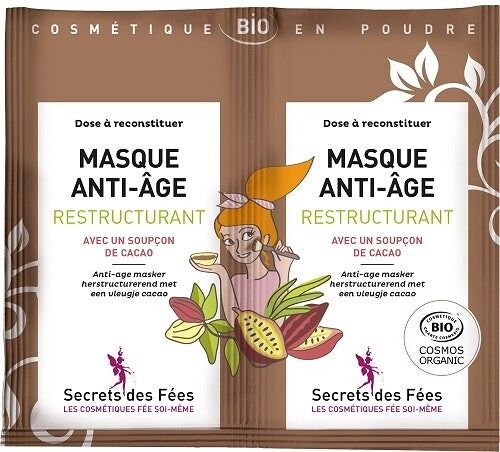 Masque Anti-âge restructurant en poudre Secrets Des Fées (lot de 2 masques)