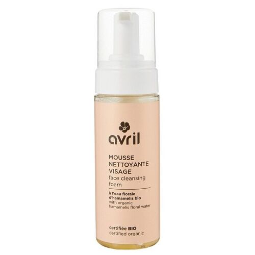 Mousse nettoyante visage 150ml - Certifiée bio de la marque Avril