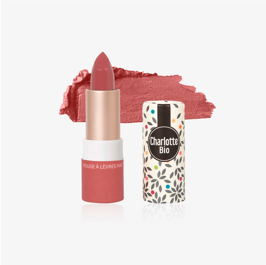 Rouge à Lèvre Mat Rouge Rosé de la marque Charlotte Bio