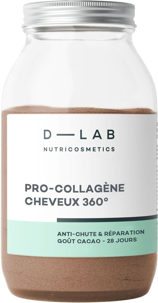 Pro-Collagène Cheveux 360° - Anti-Chute & Réparation -Compléments Alimentaires (marque D-LAB Nutricosmetics)